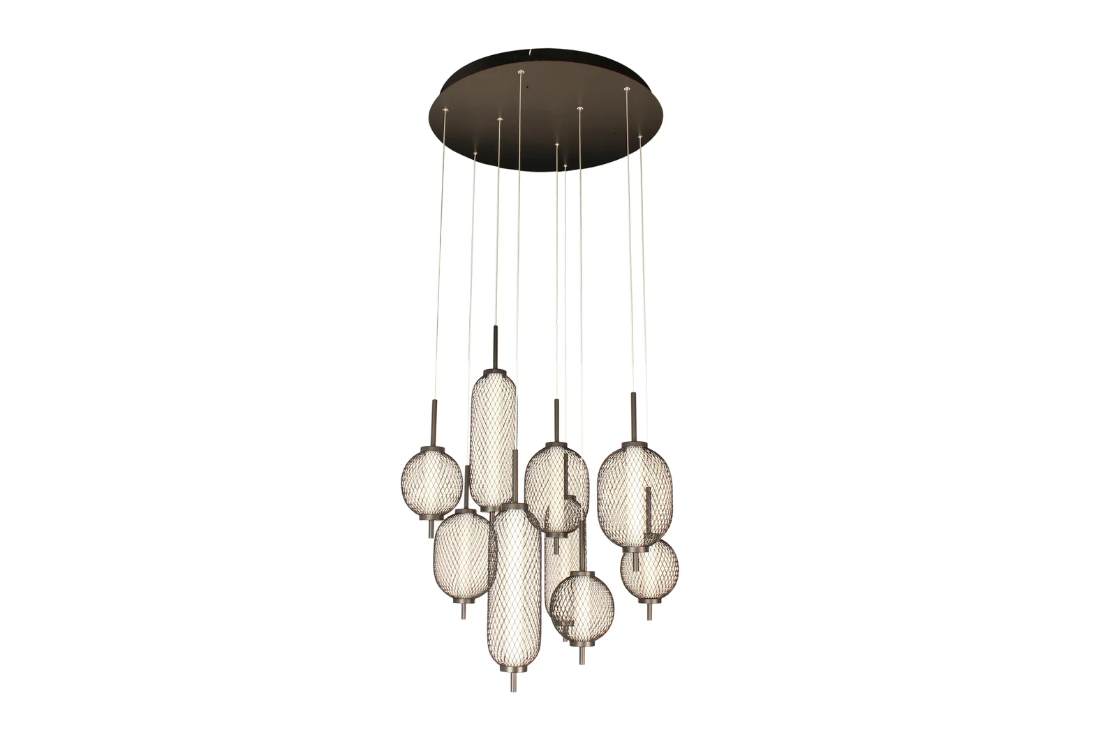 Noir Edge – Matte Black LED Pendant (6W)